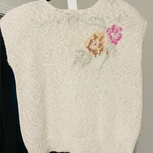 Vintage Worthington 2X Floral Sweater